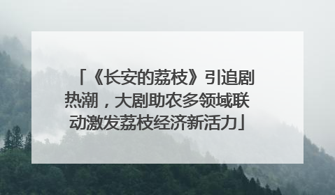 《长安的荔枝》引追剧热潮，大剧助农多领域联动激发荔枝经济新活力