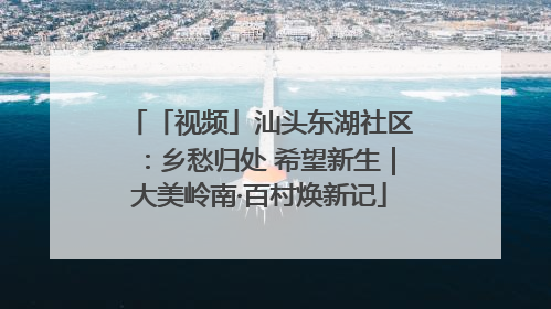「视频」汕头东湖社区：乡愁归处 希望新生｜大美岭南·百村焕新记