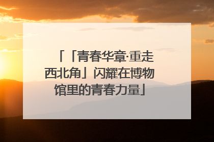 「青春华章·重走西北角」闪耀在博物馆里的青春力量
