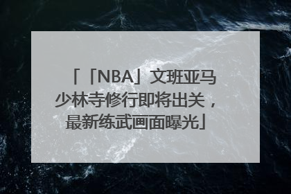 「NBA」文班亚马少林寺修行即将出关，最新练武画面曝光
