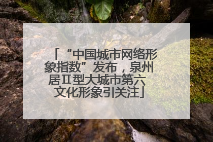 “中国城市网络形象指数”发布，泉州居Ⅱ型大城市第六 文化形象引关注