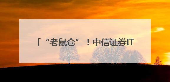 “老鼠仓”！中信证券IT人员被罚没426万元！