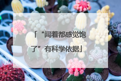 “闻着都感觉饱了”有科学依据