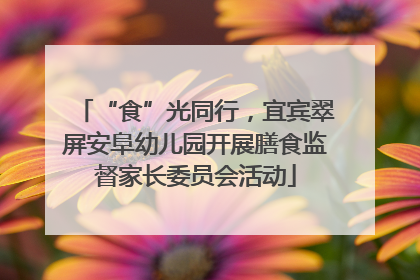“食”光同行，宜宾翠屏安阜幼儿园开展膳食监督家长委员会活动