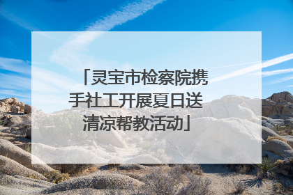 灵宝市检察院携手社工开展夏日送清凉帮教活动