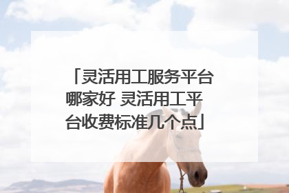 灵活用工服务平台哪家好 灵活用工平台收费标准几个点