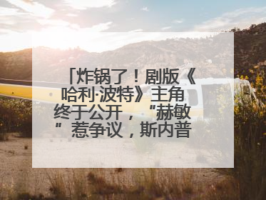 炸锅了！剧版《哈利·波特》主角终于公开，“赫敏”惹争议，斯内普变黑人……