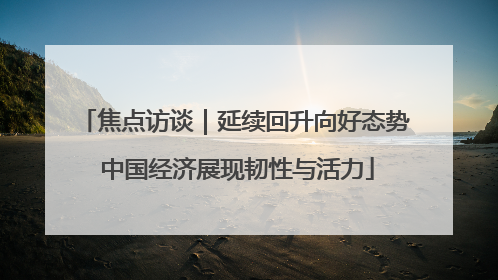 焦点访谈｜延续回升向好态势 中国经济展现韧性与活力