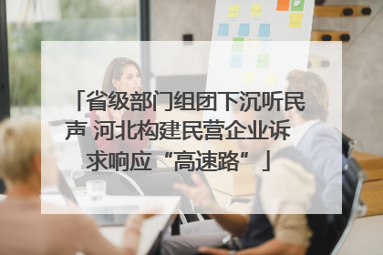 省级部门组团下沉听民声 河北构建民营企业诉求响应“高速路”