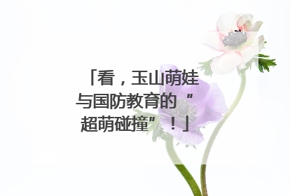 看，玉山萌娃与国防教育的“超萌碰撞”！