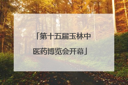 第十五届玉林中医药博览会开幕