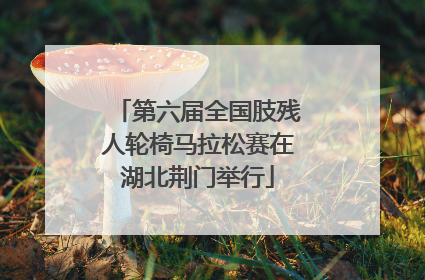第六届全国肢残人轮椅马拉松赛在湖北荆门举行