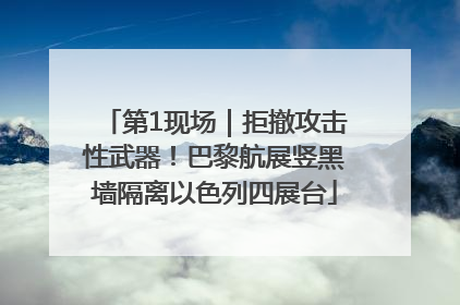 第1现场｜拒撤攻击性武器！巴黎航展竖黑墙隔离以色列四展台
