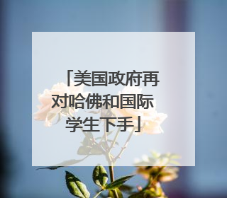 美国政府再对哈佛和国际学生下手