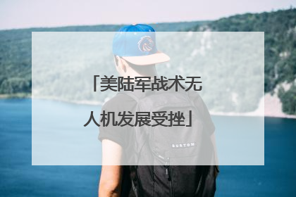 美陆军战术无人机发展受挫