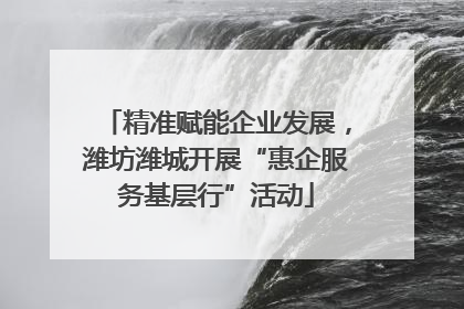 精准赋能企业发展，潍坊潍城开展“惠企服务基层行”活动