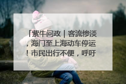 紫牛问政｜客流惨淡，海门至上海动车停运！市民出行不便，呼吁铁路部门恢复班次