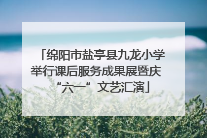 绵阳市盐亭县九龙小学举行课后服务成果展暨庆“六一”文艺汇演