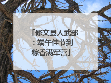 修文县人武部：端午佳节到 粽香满军营