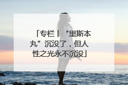 专栏丨“里斯本丸”沉没了，但人性之光永不沉没