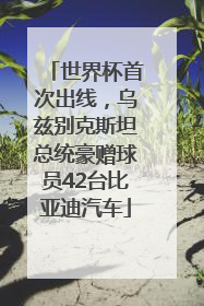 世界杯首次出线，乌兹别克斯坦总统豪赠球员42台比亚迪汽车