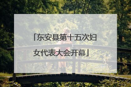东安县第十五次妇女代表大会开幕