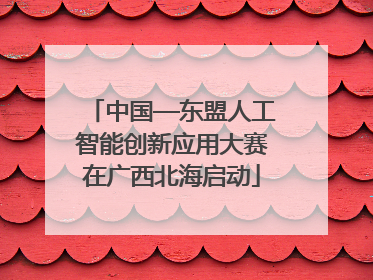 中国—东盟人工智能创新应用大赛在广西北海启动