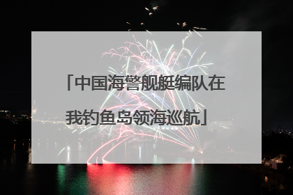 中国海警舰艇编队在我钓鱼岛领海巡航