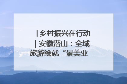 乡村振兴在行动｜安徽潜山：全域旅游绘就“景美业兴民富”新画卷
