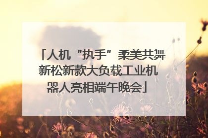 人机“执手”柔美共舞 新松新款大负载工业机器人亮相端午晚会