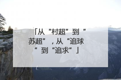 从“村超”到“苏超”，从“追球”到“追求”