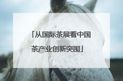 从国际茶展看中国茶产业创新突围