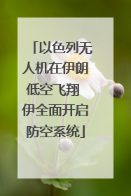 以色列无人机在伊朗低空飞翔 伊全面开启防空系统