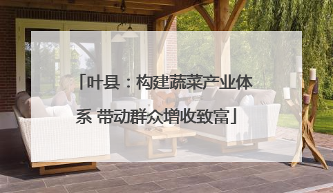 叶县：构建蔬菜产业体系 带动群众增收致富