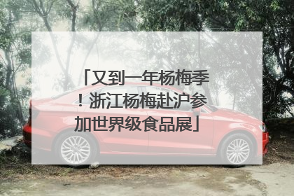 又到一年杨梅季！浙江杨梅赴沪参加世界级食品展