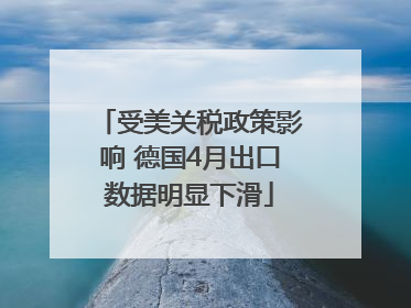 受美关税政策影响 德国4月出口数据明显下滑