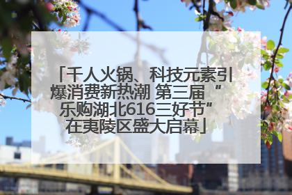 千人火锅、科技元素引爆消费新热潮 第三届“乐购湖北616三好节”在夷陵区盛大启幕
