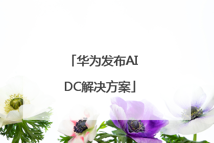 华为发布AI DC解决方案