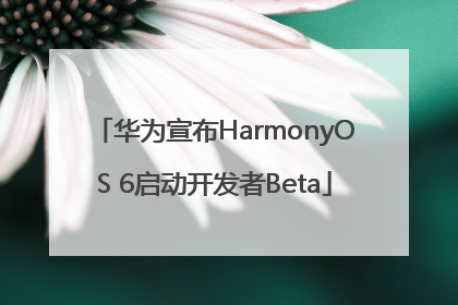 华为宣布HarmonyOS 6启动开发者Beta