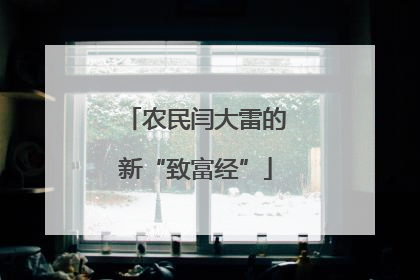 农民闫大雷的新“致富经”