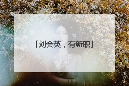 刘会英，有新职