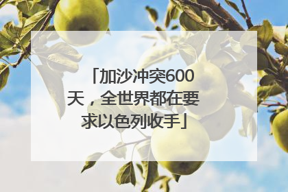 加沙冲突600天，全世界都在要求以色列收手