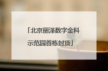 北京丽泽数字金科示范园首栋封顶
