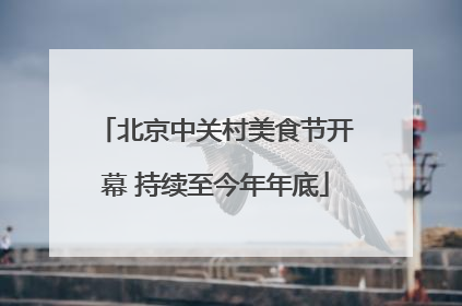 北京中关村美食节开幕 持续至今年年底