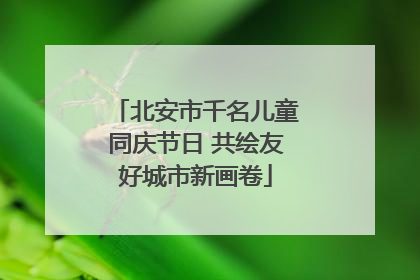 北安市千名儿童同庆节日 共绘友好城市新画卷