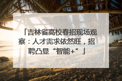 吉林省高校春招现场观察：人才需求依然旺，招聘凸显“智能+”