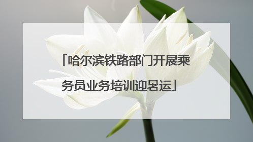 哈尔滨铁路部门开展乘务员业务培训迎暑运
