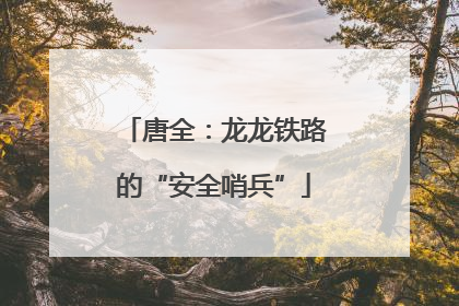 唐全：龙龙铁路的“安全哨兵”