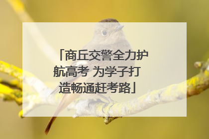 商丘交警全力护航高考 为学子打造畅通赶考路