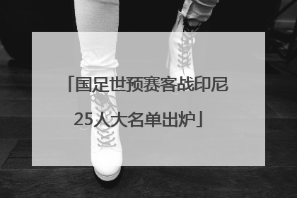 国足世预赛客战印尼25人大名单出炉